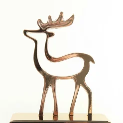 Hollow Rose Gold Reindeer Christmas Stocking Hanger Stocking Hangers|