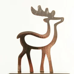 Hollow Rose Gold Reindeer Christmas Stocking Hanger Stocking Hangers|
