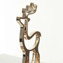 Hollow Rose Gold Reindeer Christmas Stocking Hanger Stocking Hangers|