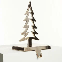 Hollow Rose Gold Tree Christmas Stocking Hanger Stocking Hangers|