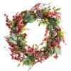 Iced Red Berry Wreath Christmas Wreaths|