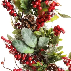 Iced Red Berry Wreath Christmas Wreaths|