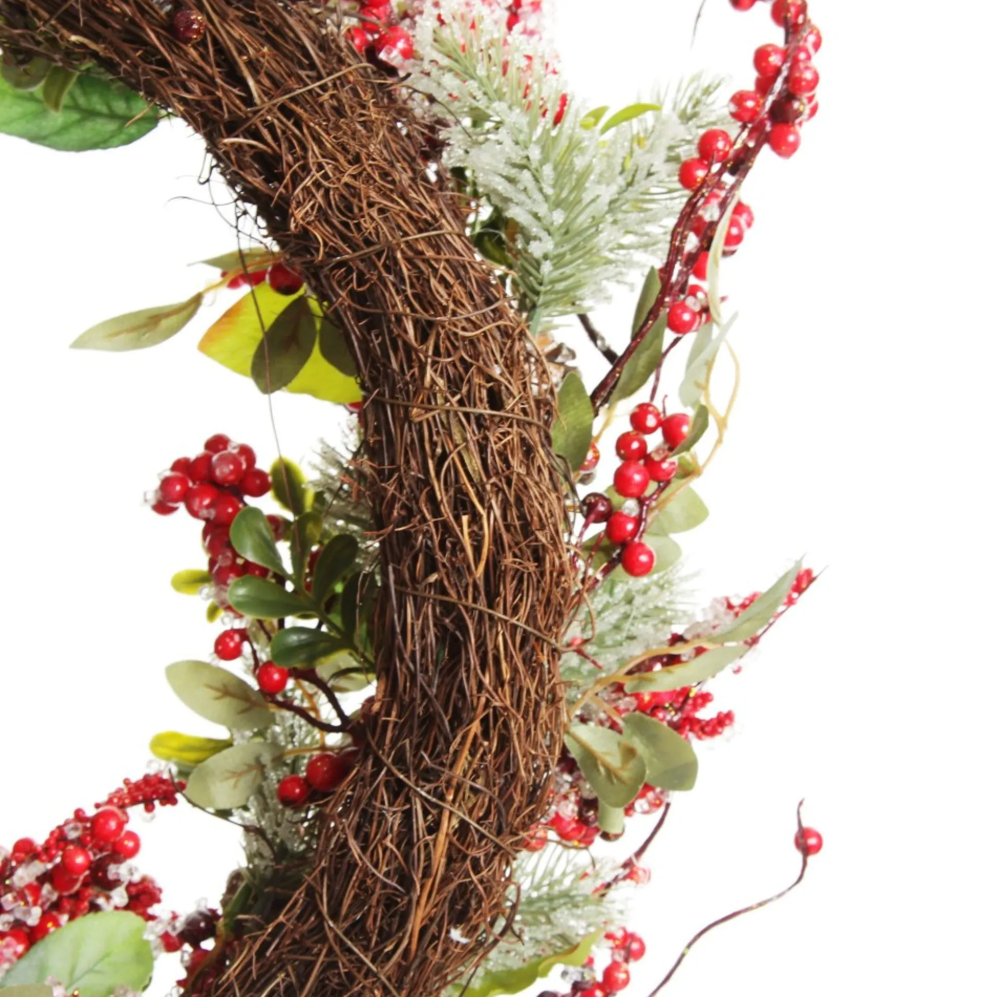 Iced Red Berry Wreath Christmas Wreaths|