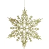 Intricate Gold Hanging Snowflake Decoration Snowflakes And Stars|