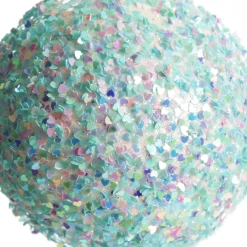 Iridescent Baby Blue Sequin Christmas Ball Decorative Christmas Baubles|