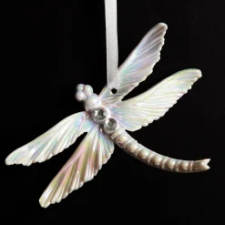 Iridescent Dragonfly Christmas Tree Decoration Butterflies And Birds|
