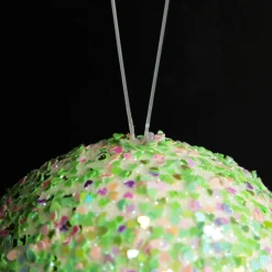 Iridescent Mint Green Sequin Christmas Ball Decorative Christmas Baubles|