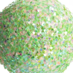 Iridescent Mint Green Sequin Christmas Ball Decorative Christmas Baubles|