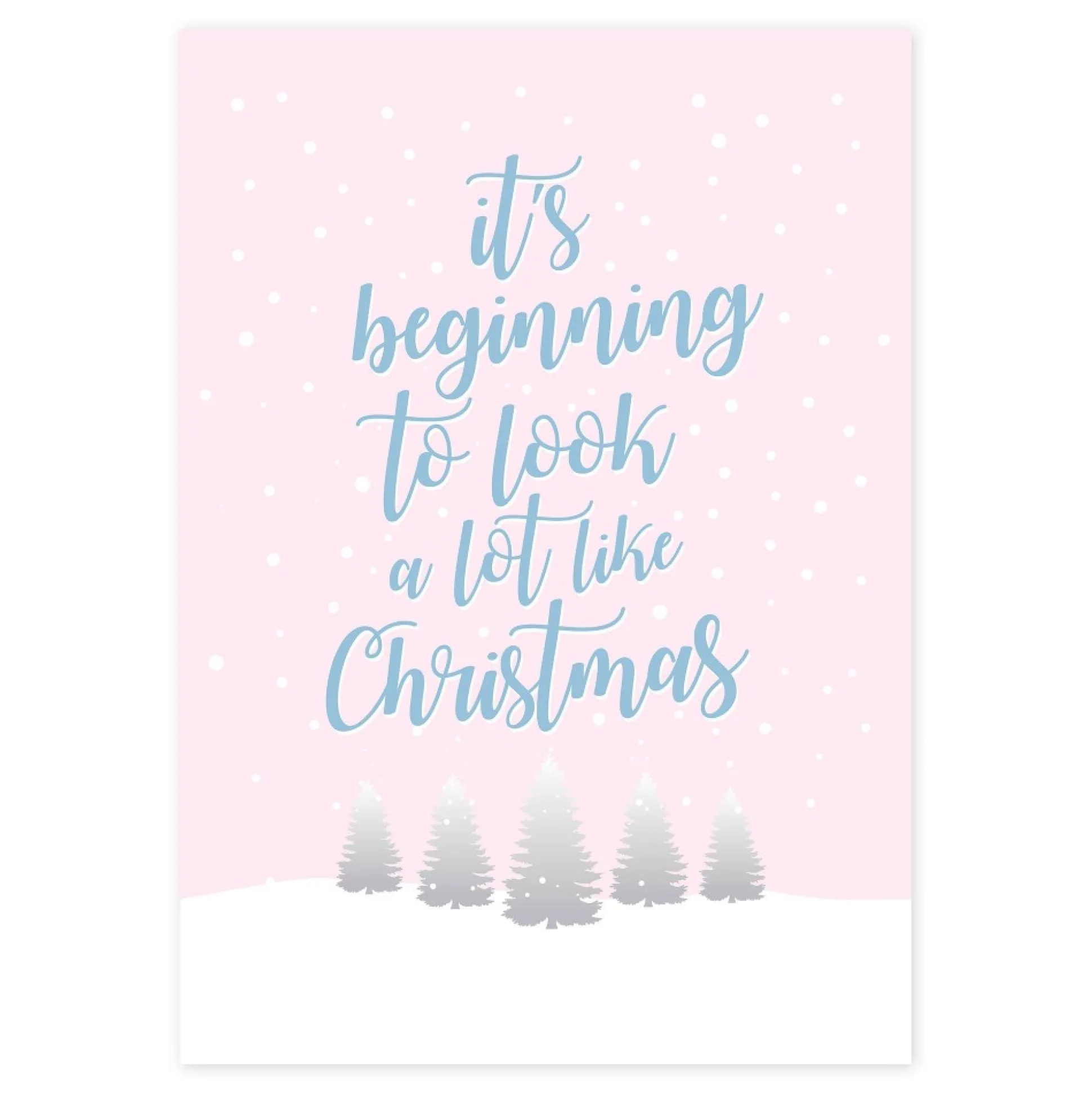 It's Beginning to Look A lot Like Christmas Poster Print Christmas Prints|