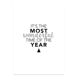 It's the Most Wonderful Time of the Year Christmas Poster Print Christmas Prints|