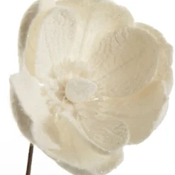 Ivory Magnolia Flower Stem Christmas Flowers|