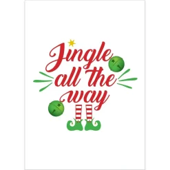 Jingle All The Way Christmas Poster Print Christmas Prints|