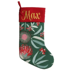 Jocelyn Proust Australiana Flora Christmas Stocking Personalised Stockings|
