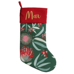 Jocelyn Proust Australiana Flora Christmas Stocking Personalised Stockings|