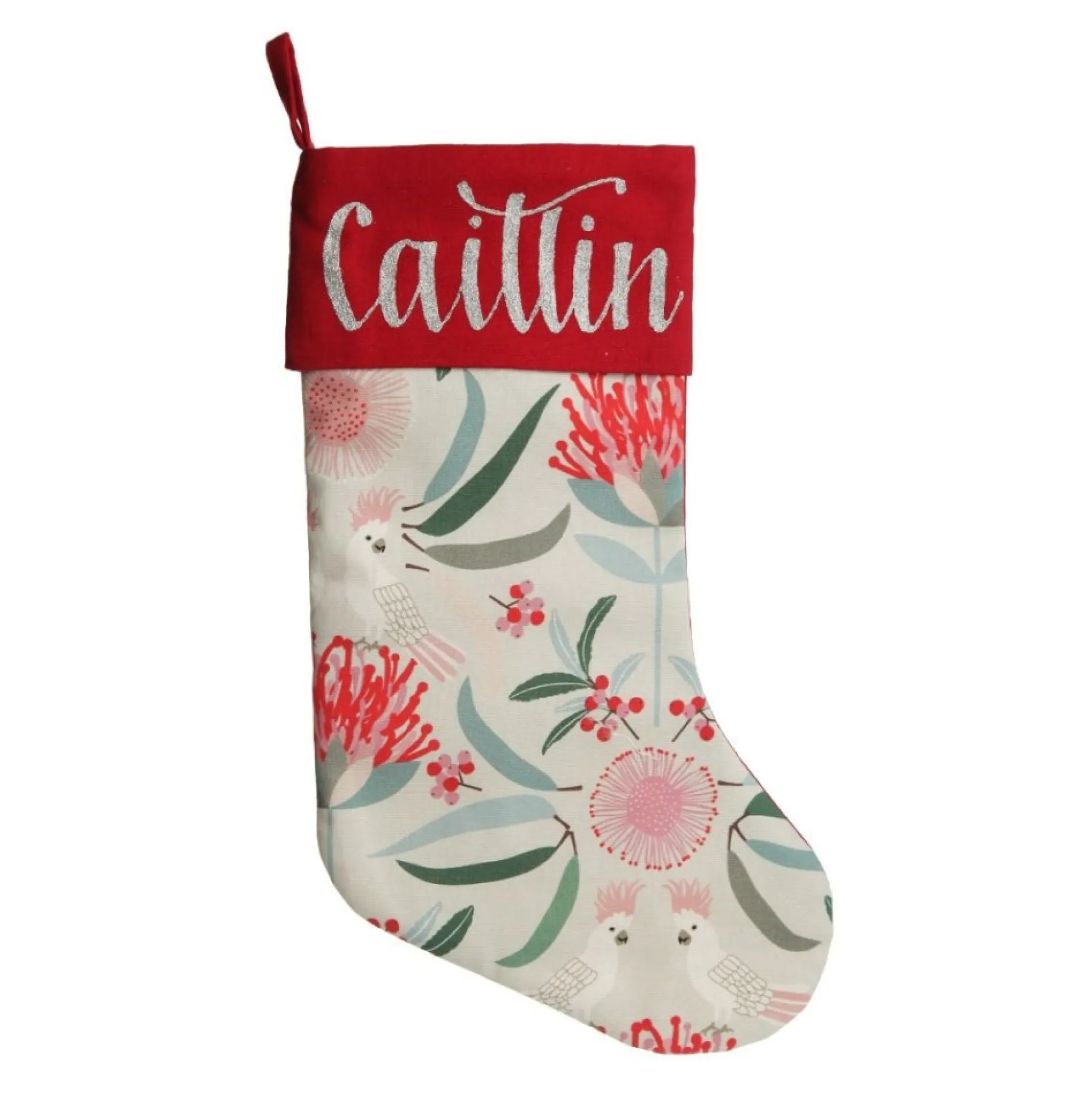 Jocelyn Proust Cockatoo Christmas Stocking Personalised Stockings|