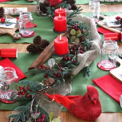 Jute Moss Green Roll - Table Runner Christmas Table Decor|