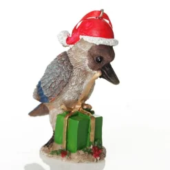 Kookaburra Australiana Christmas Tree Decoration - Green Present Australian Tree Decorations|