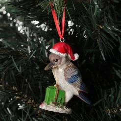 Kookaburra Australiana Christmas Tree Decoration - Green Present Australian Tree Decorations|