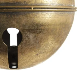 Large Antique Gold Metal Bell Decoration Christmas Bells And Bows|