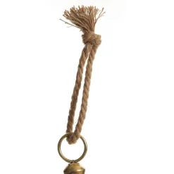 Large Antique Gold Metal Bell Decoration Christmas Bells And Bows|