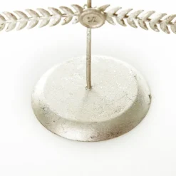 Large Antique Silver Metal Christmas Tree Table Top Christmas Trees|