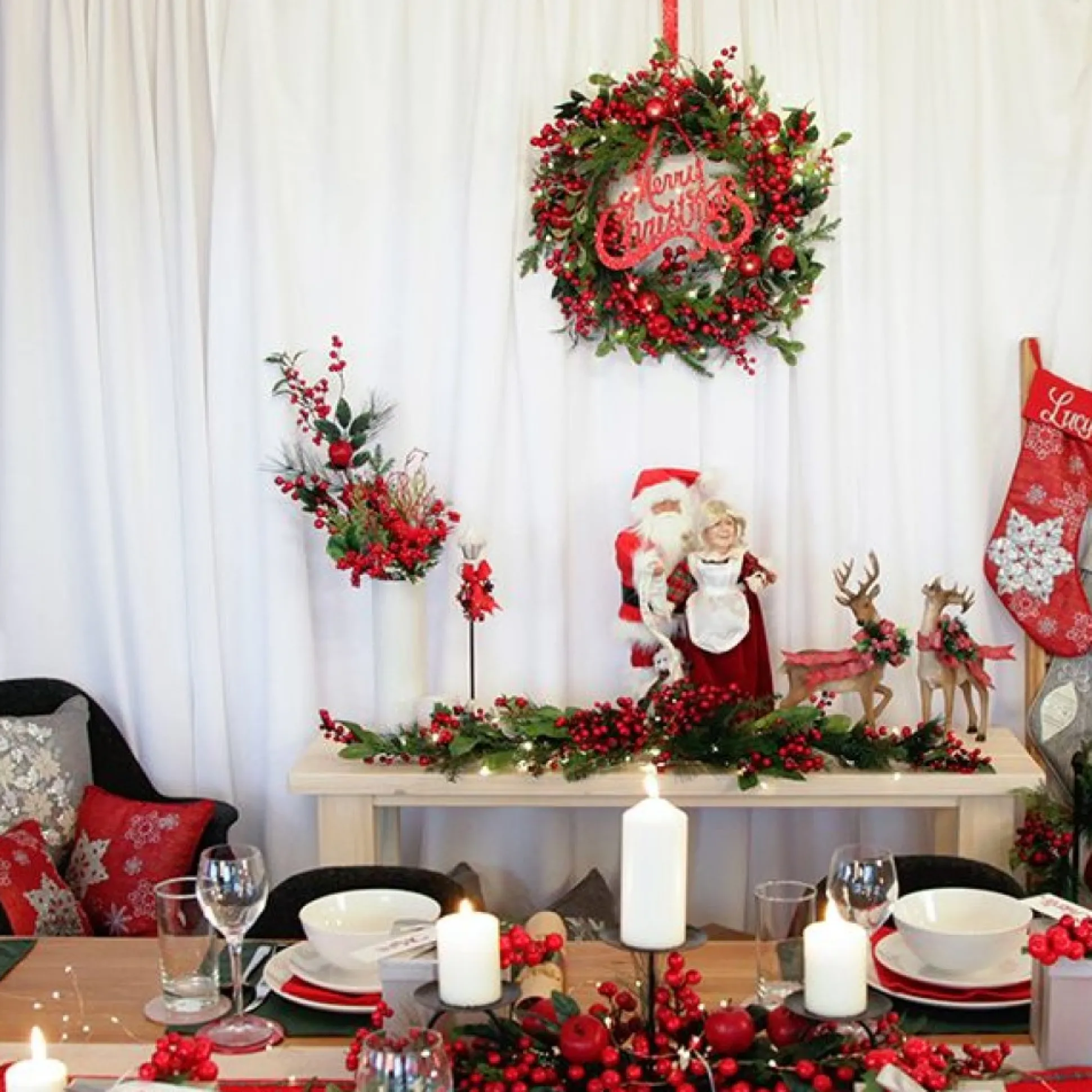 Large Berry and Apple Wreath Christmas Wreaths|