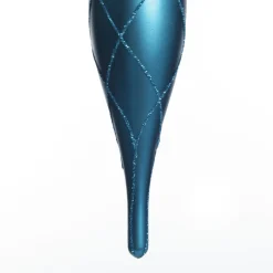 Large Blue Christmas Long Drop Decoration - Set of 3 Finials And Drops|