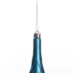 Large Blue Christmas Long Drop Decoration - Set of 3 Finials And Drops|