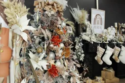 Large Champagne Christmas Long Drop Decoration - Set of 3 Finials And Drops|