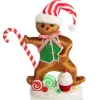 Large Gingerbread Boy with Candy Cane Christmas Ornament Christmas Ornaments|