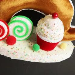 Large Gingerbread Boy with Candy Cane Christmas Ornament Christmas Ornaments|