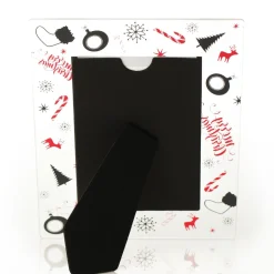 Large Glass Christmas Photo Frame - Candy Cane Photo Gifts|