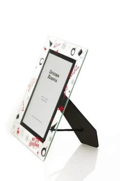 Large Glass Christmas Photo Frame - Candy Cane Photo Gifts|