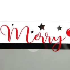 Large Glass Christmas Photo Frame - Stars and Baubles Photo Gifts|