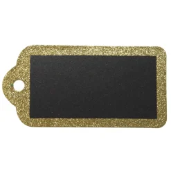 Large Glitter Arched Edge Name Tag Personalised Santa Sacks|