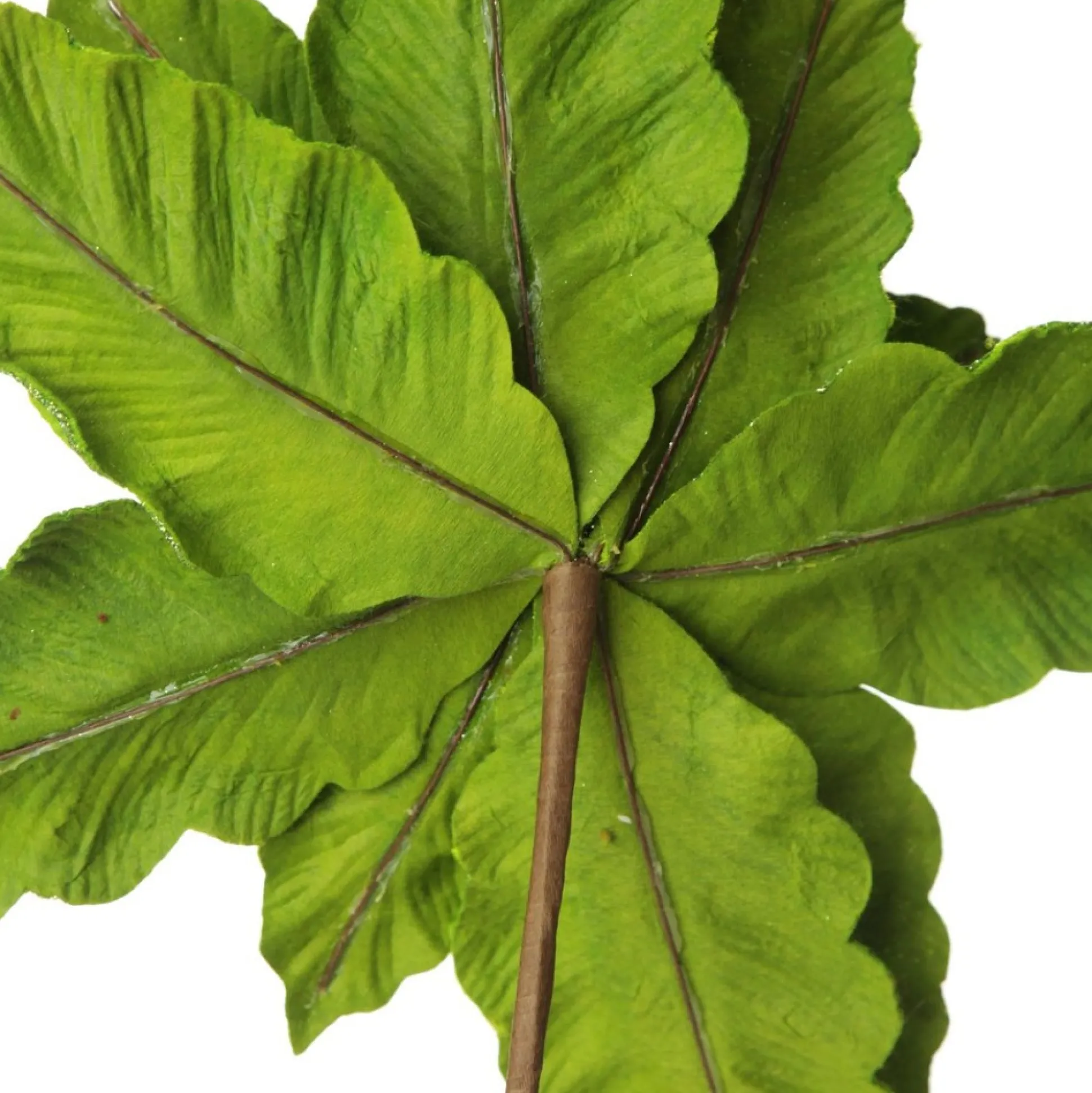 Large Green Poinsettia Flower Pick with Green Glitter Trim Christmas Flowers|