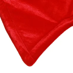 Large Padded Red Velour Bow Christmas Bells And Bows|
