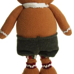 Large Plush Stretch Leg Gingerbread with Chef Hat Christmas Ornament Christmas Figurines|
