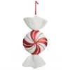 Large Red and White Swirl Peppermint Candy Hanging Christmas Decoration Christmas Tree Decorations|