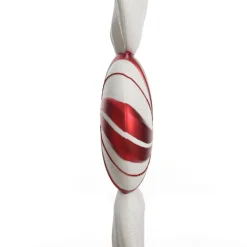 Large Red and White Swirl Peppermint Candy Hanging Christmas Decoration Christmas Tree Decorations|