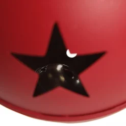 Large Red Metal Bell Decoration Christmas Bells And Bows|