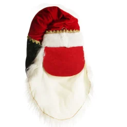 Large Santa Head with Red and Green Christmas Wall Hanging Wall Hangings And Signs|