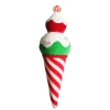 Large Velvet Candy Cane Ice Cream Cone Christmas Decoration Christmas Tree Decorations|