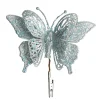 Light Blue Glitter Butterfly Clip Butterflies And Birds|