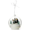 Lightup Christmas Carolers Glass Ball Light-Up Scenes And Ornaments|