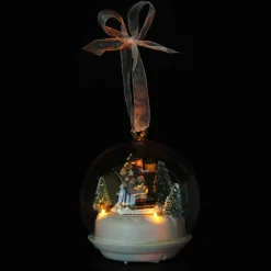 Lightup Christmas Carolers Glass Ball Light-Up Scenes And Ornaments|