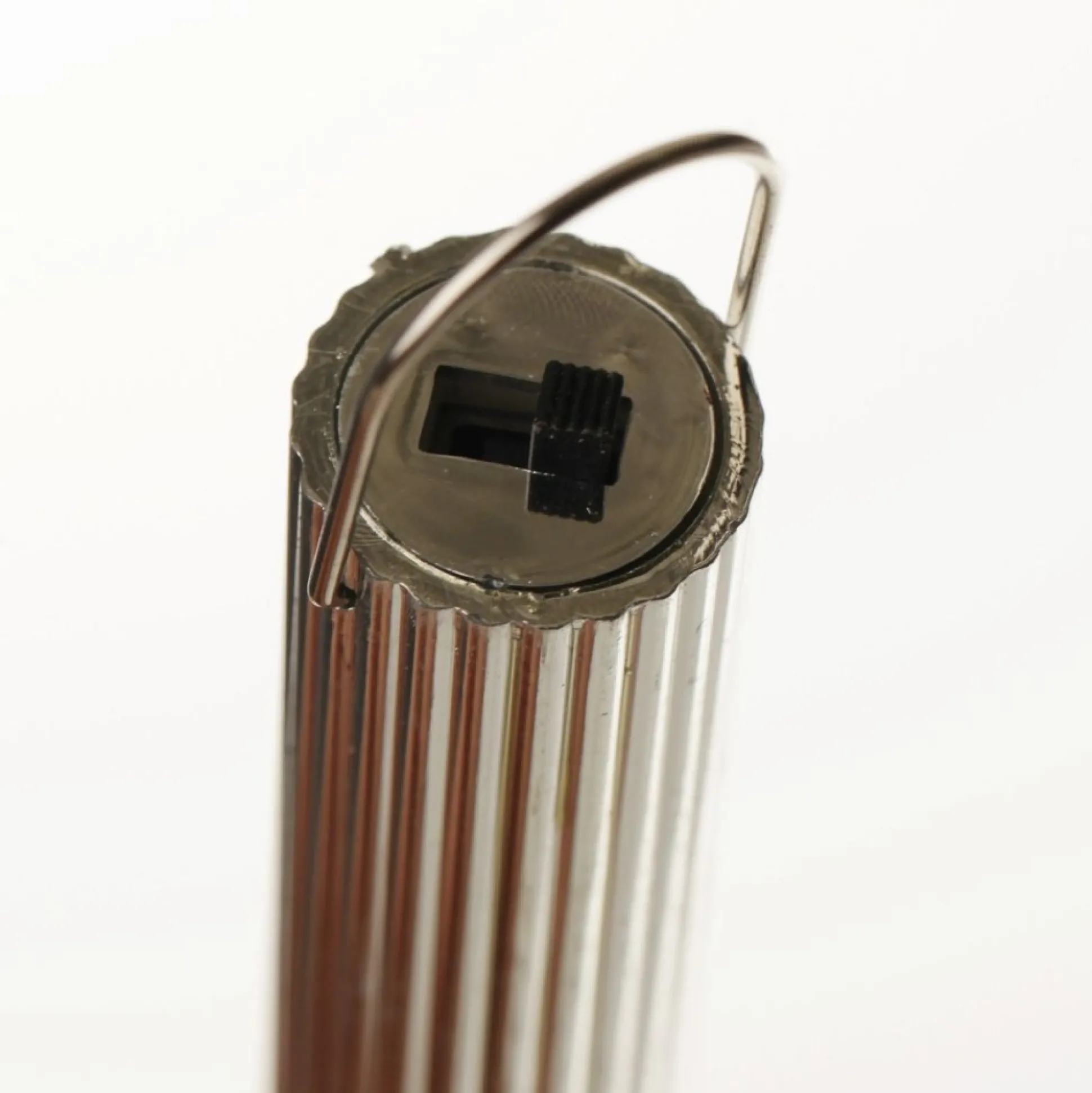 Lightup Clear Glass Glitter Bauble Decorative Christmas Baubles|