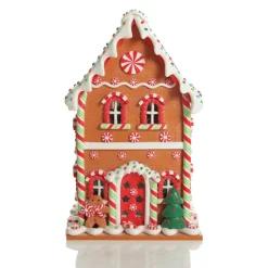 Lightup Gingerbread House Christmas Ornament Light-Up Scenes And Ornaments|