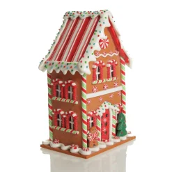Lightup Gingerbread House Christmas Ornament Light-Up Scenes And Ornaments|