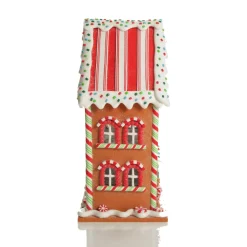 Lightup Gingerbread House Christmas Ornament Light-Up Scenes And Ornaments|